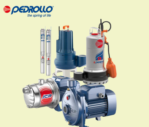 IMAGE OF WATER PUMP RANGE BY PEDROLLO SUPPLIED BY GM PUMPS