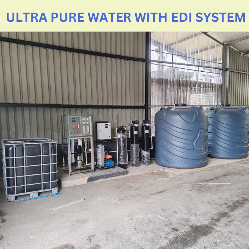IMAGE OF ULTRAPURE WATER PLANT WITH RO AND EDI SYSTEMS