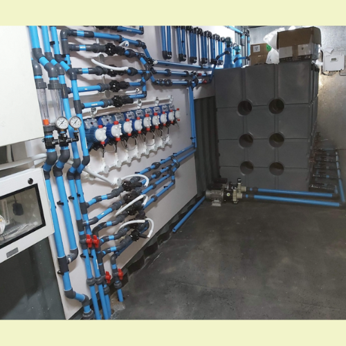 Image of Seko Chemical Metering Pumps installed in a Fertigation System